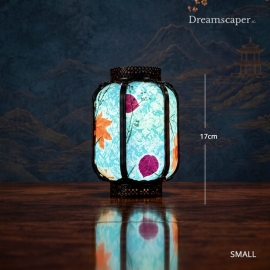 Small Oriental Table Lantern (Blue)