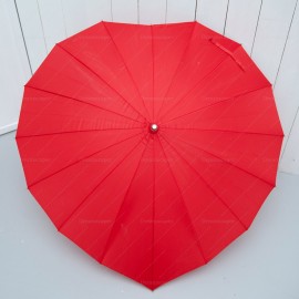Red Heart Wedding Umbrella