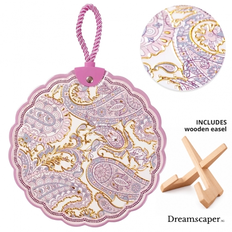 Medium Peranakan Pink Decor Medallion