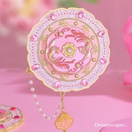 Small Peranakan Pink Decor Mirror