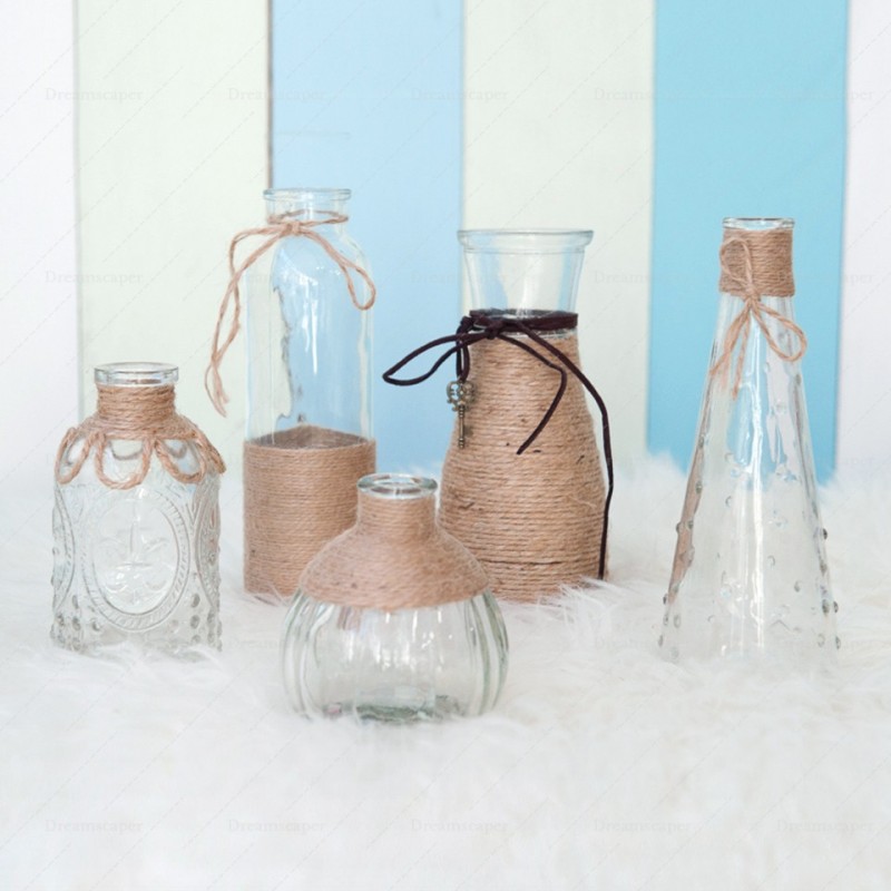 Rent Rustic Glass Vases (set of 5) DREAMSCAPER Home, Party