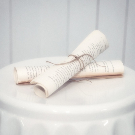 Old Vintage Paper Scroll (set of 2) Old Vintage Paper Scroll (set of 2)